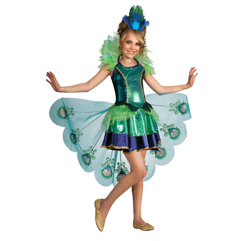 Peacock Deluxe Costume Child Girls -1