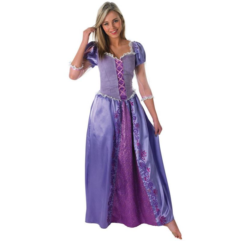 Rapunzel Deluxe Adult Costume Womens Purple -1