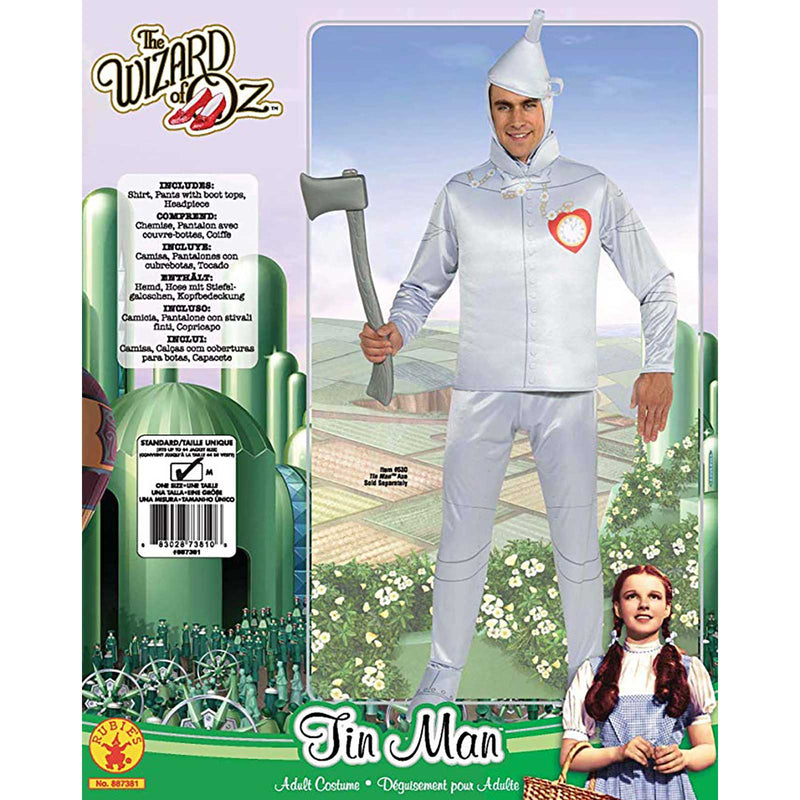 Tin Man Deluxe Costume Adult Mens Grey -2
