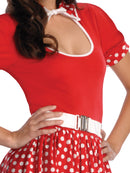 50's Nerd Girl Costume Unisex Red -2