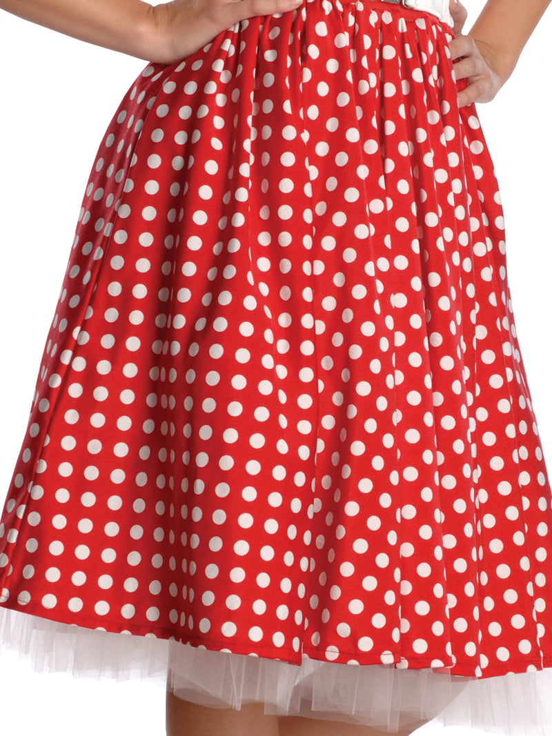 50's Nerd Girl Costume Unisex Red -3