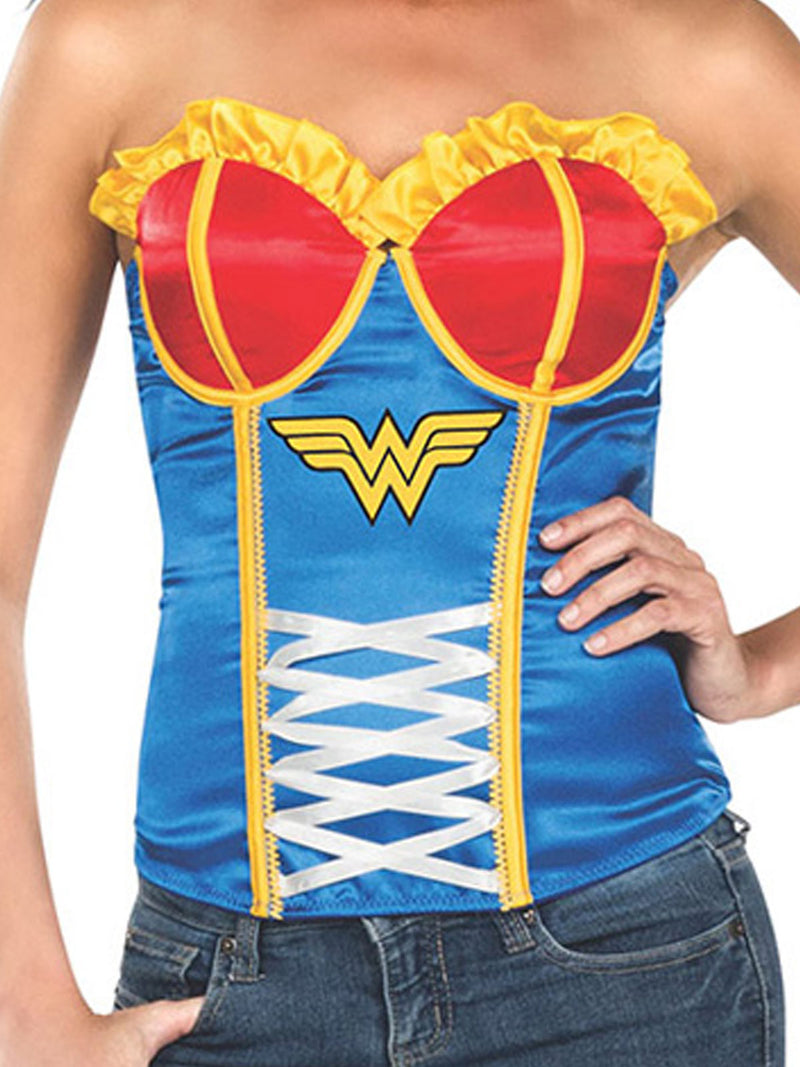 Wonder Woman Corset Womens Blue -2