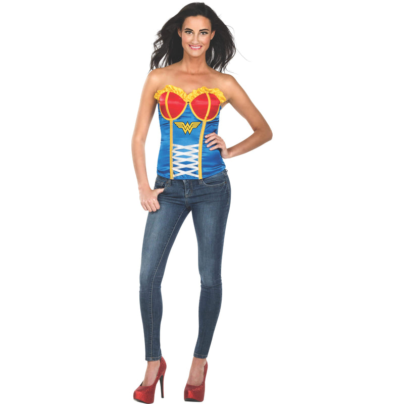 Wonder Woman Corset Womens Blue -4
