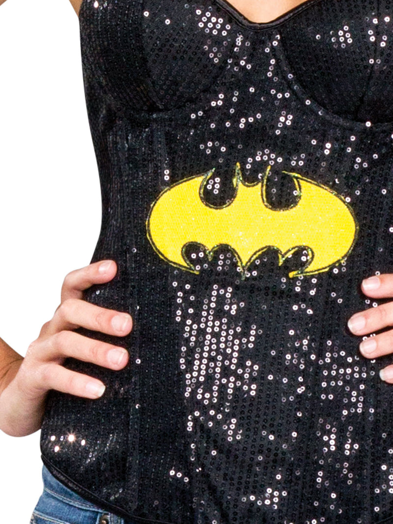 Batgirl Sequin Corset Womens -2