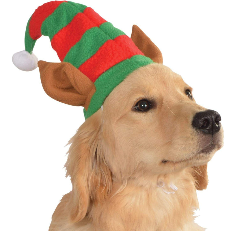 Elf Pet Hat With Ears Dog Or Cat Green