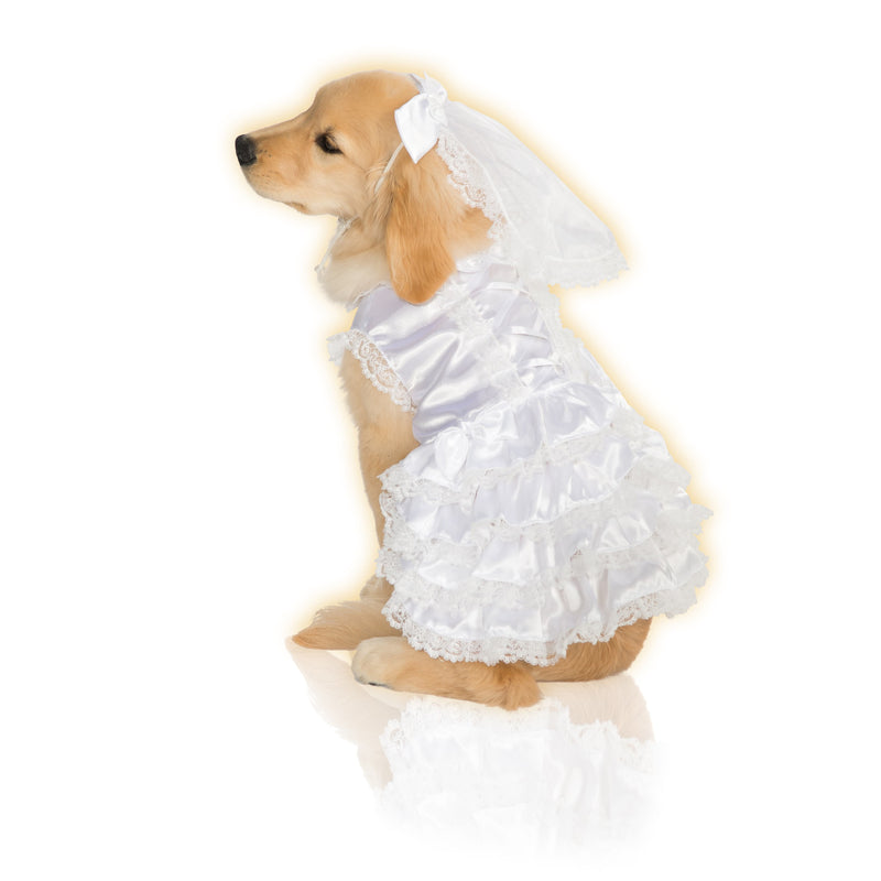 Bride Pet Costume Dog Or Cat White