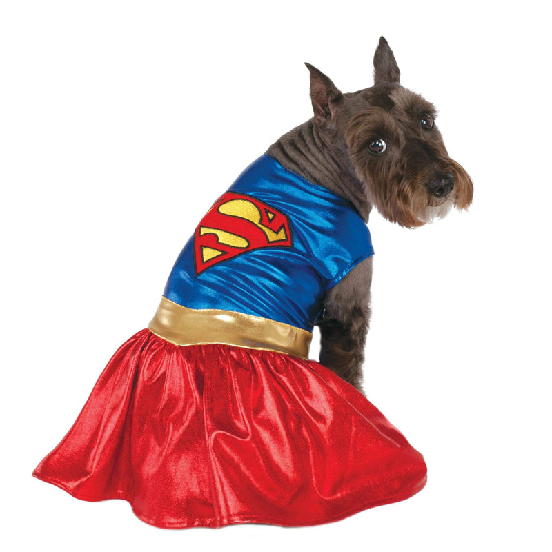 Supergirl Pet Costume Unisex Red -1