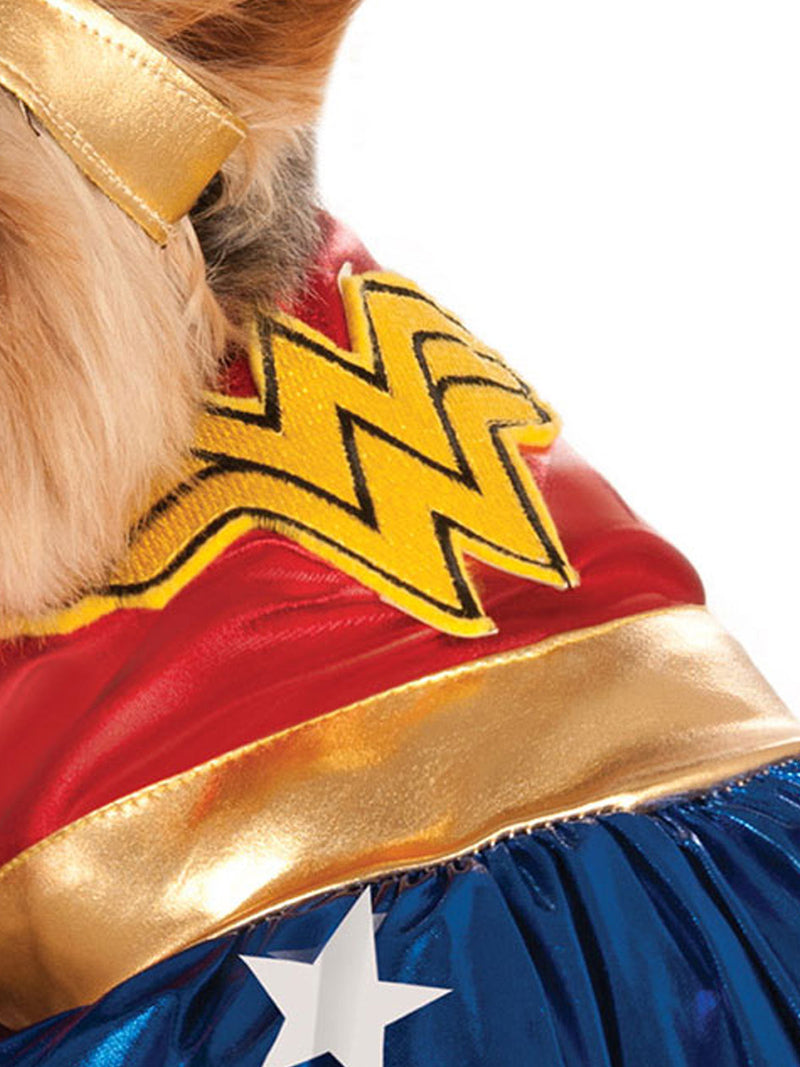 Wonder Woman Pet Costume Unisex Red -3