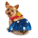 Wonder Woman Pet Costume Unisex Red -5