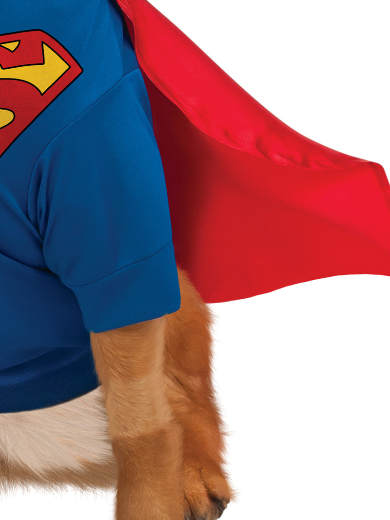 Superman Deluxe Pet Costume Unisex Blue -3