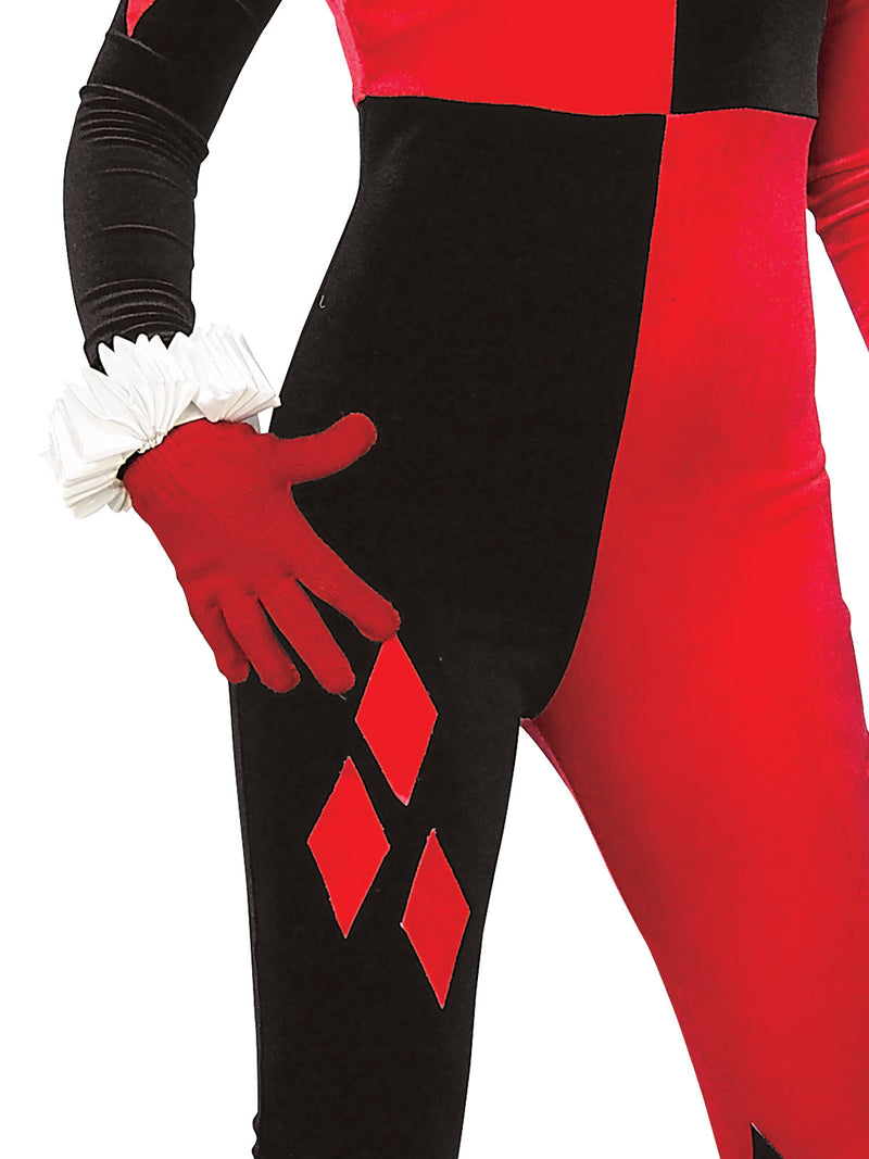 Harley Quinn Comic Book Adult Womens Red