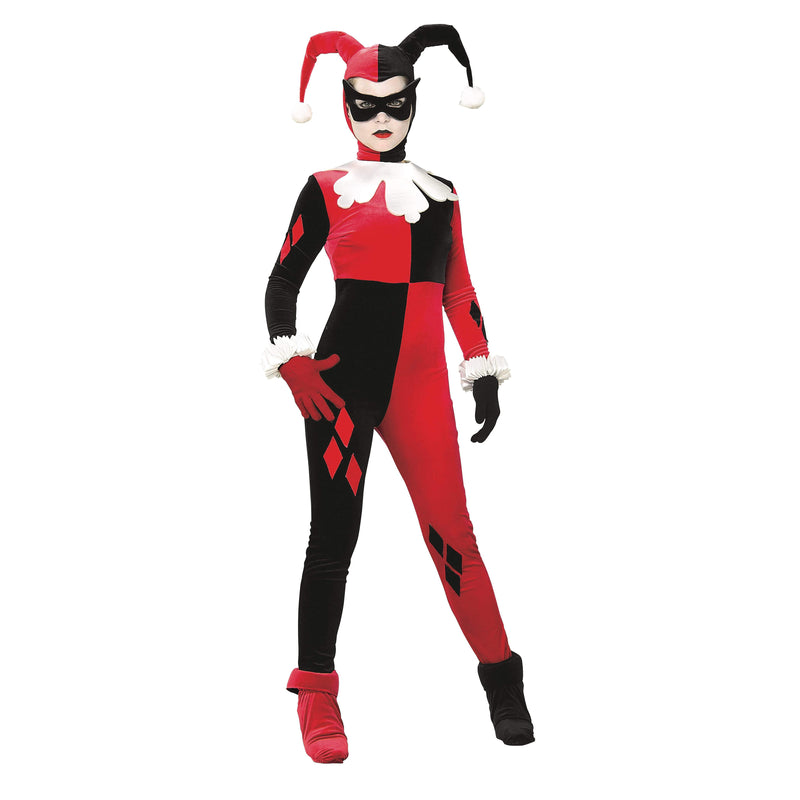 Harley Quinn Comic Book Adult Womens Red