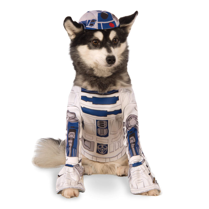 R2 D2 Pet Costume Dog Or Cat White