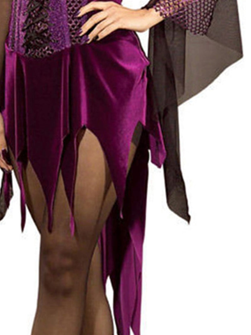 Enchantra Witch Costume Adult Womens Purple -3