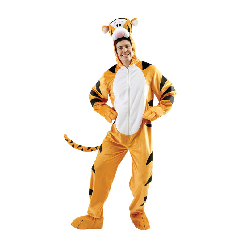 Tigger Deluxe Costume Adult Mens Orange -1