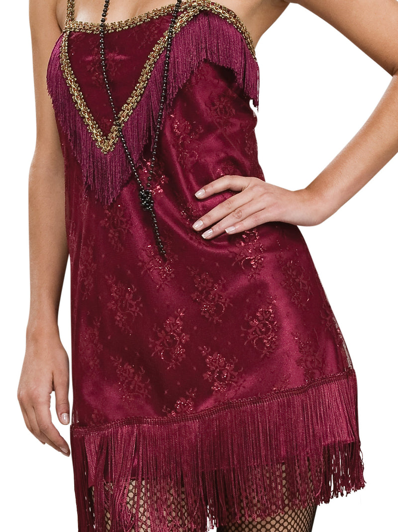 Jazz Diva Costume Womens Burgundy -3