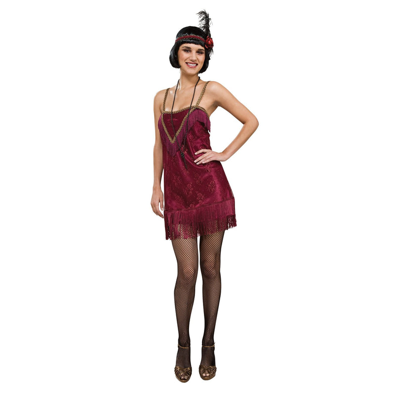 Jazz Diva Costume Womens Burgundy -5