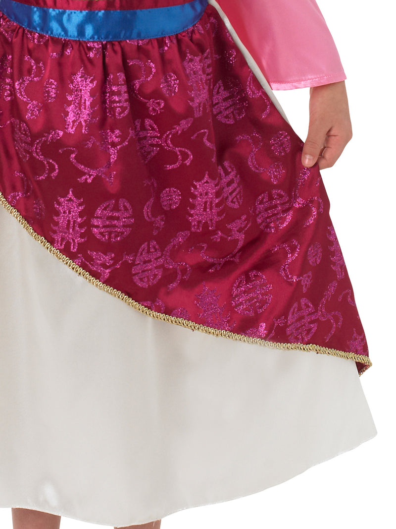 Mulan Shimmer Deluxe Costume Girls Pink -3