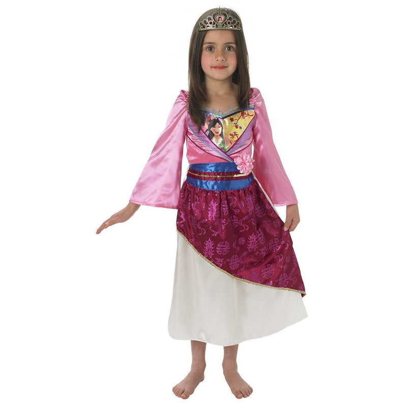 Mulan Shimmer Deluxe Costume Girls Pink -1