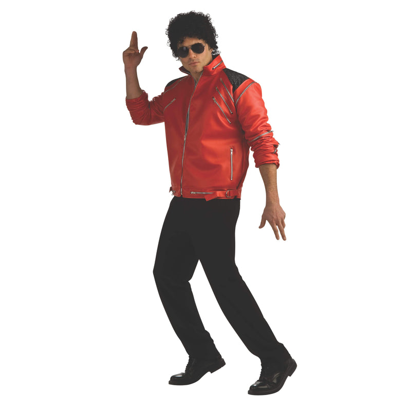 Michael Jackson Beat It Deluxe Red Zipper Jacket Adult Unisex