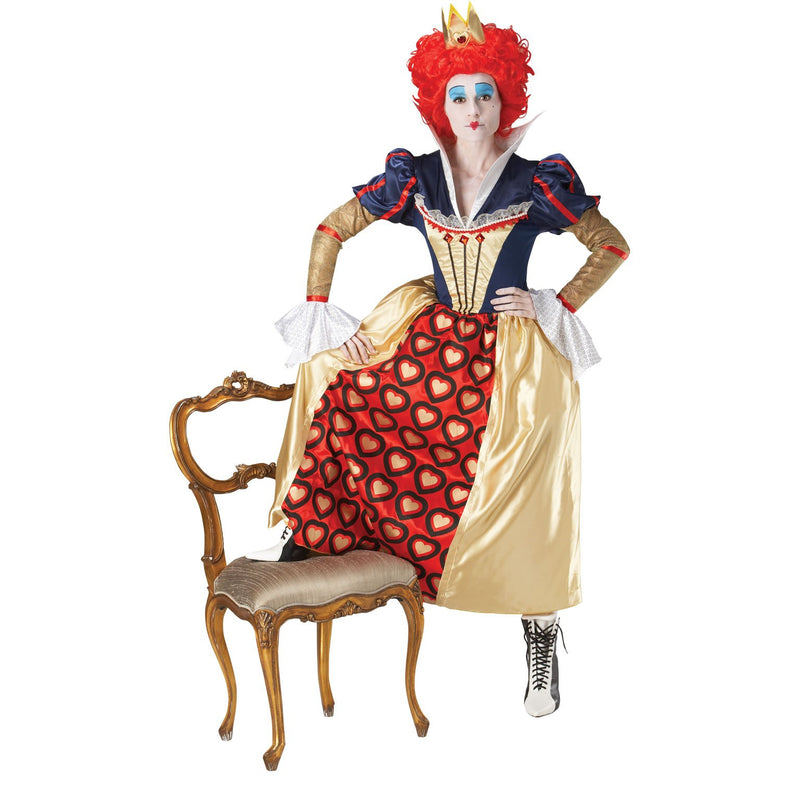 Queen Of Hearts Red Adult Costume Womens -1