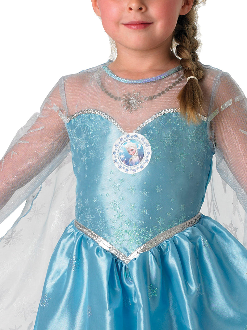 Elsa Deluxe Costume Child Girls Blue -2