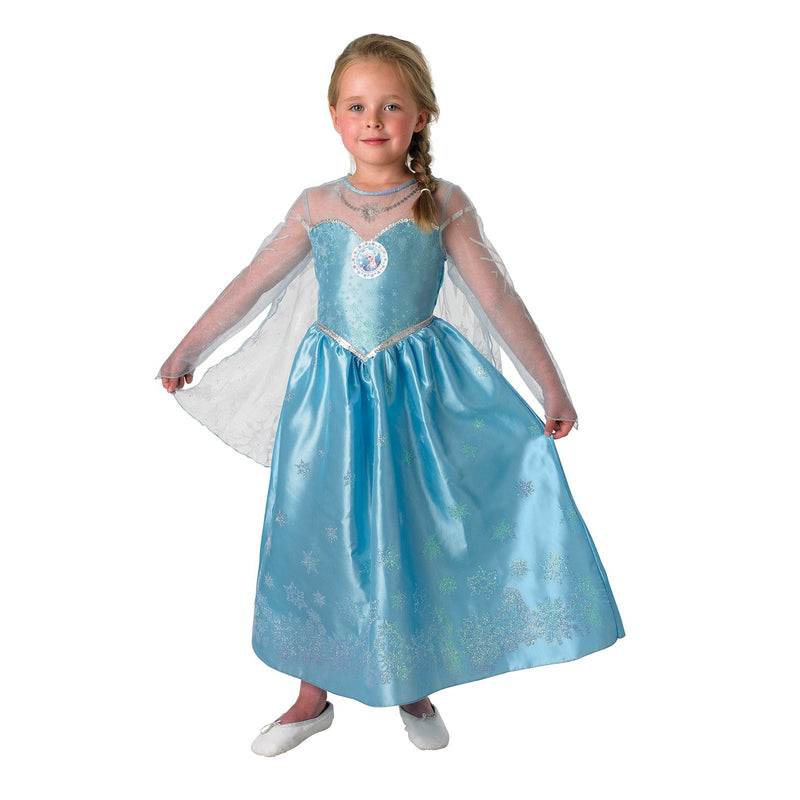 Elsa Deluxe Costume Child Girls Blue -1
