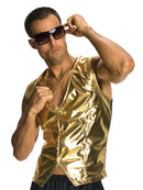 Rapper Gold Vest Adult Mens