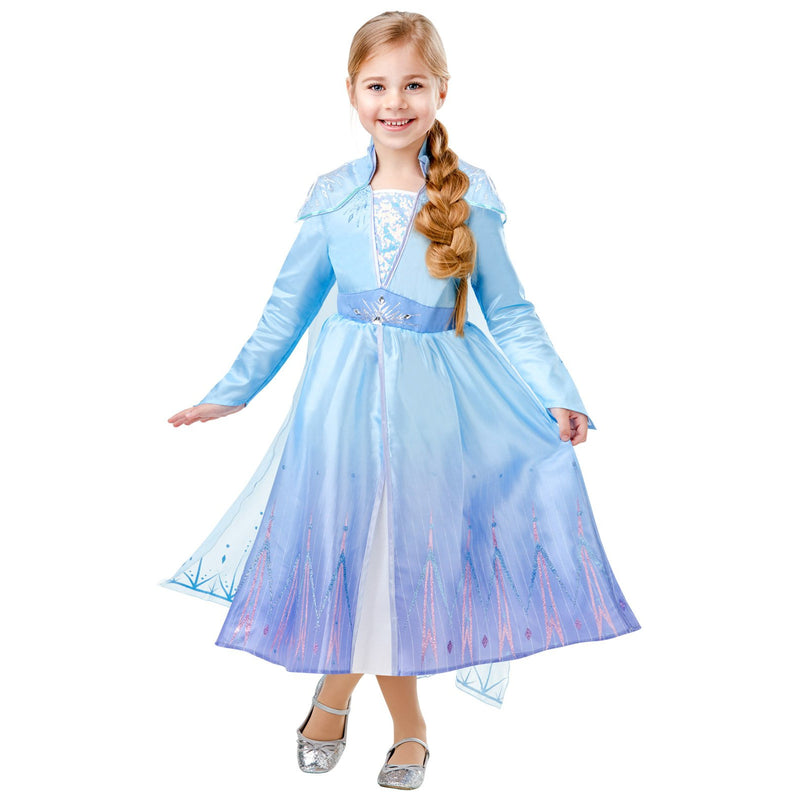 Elsa Frozen 2 Deluxe Costume Girls Blue