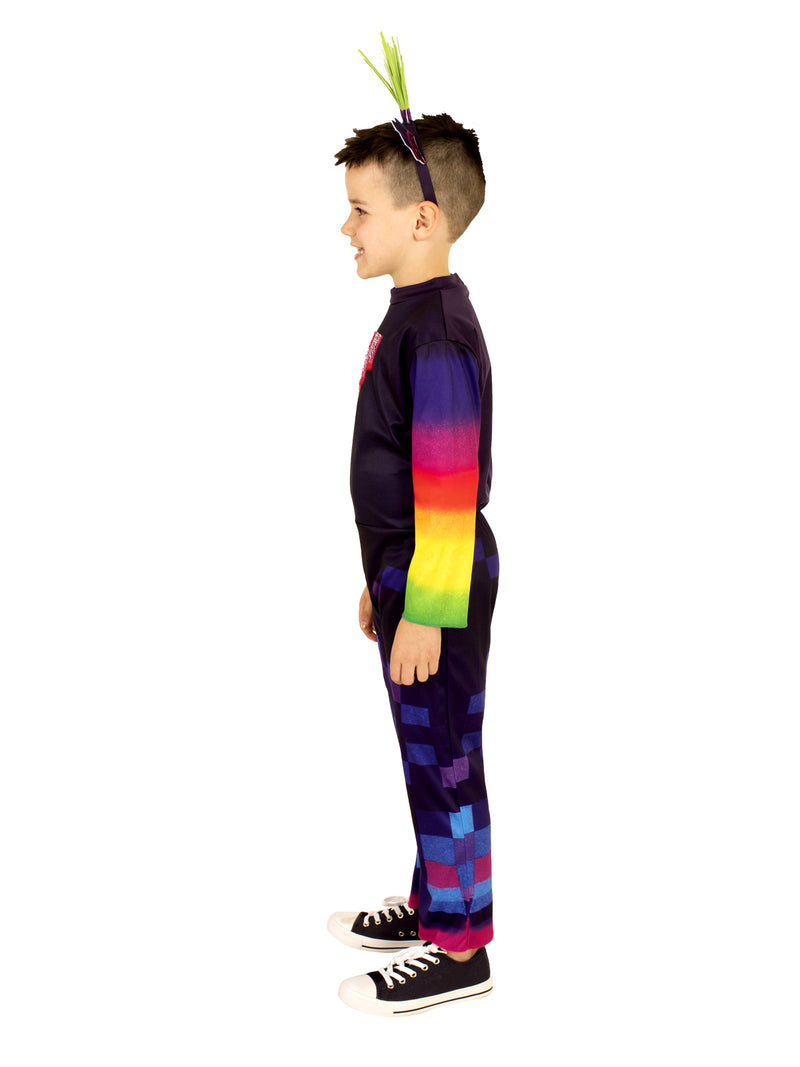 King Trollex Deluxe Costume Child Boys Purple