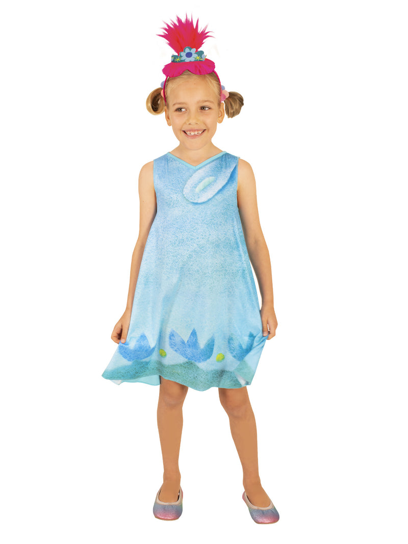 Poppy Trolls 2 Costume Child Girls Blue