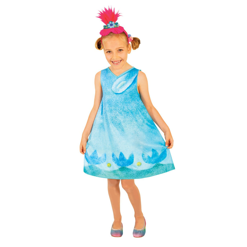 Poppy Trolls 2 Costume Child Girls Blue