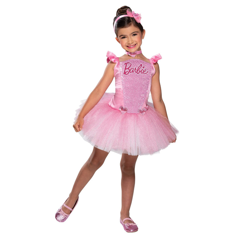 Barbie Ballerina Costume Girls Pink