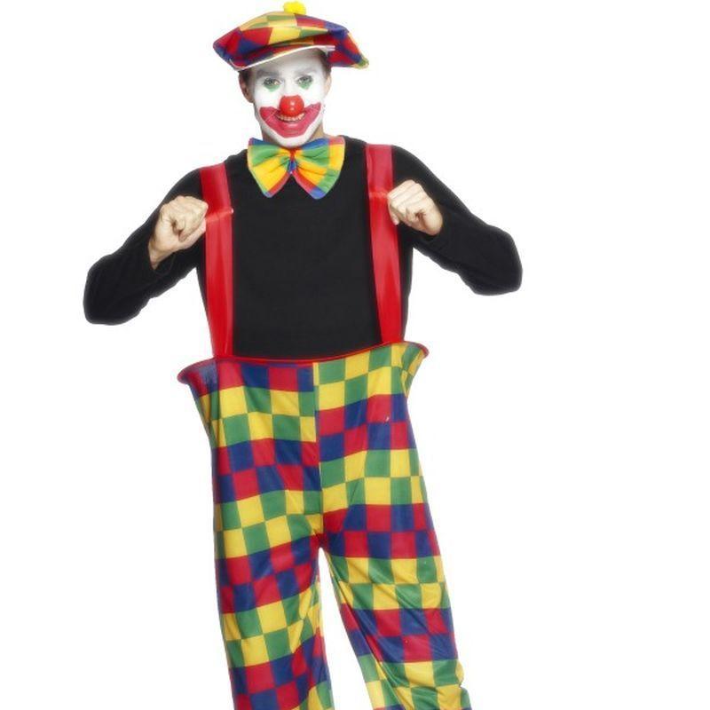Hooped Clown Costume - Medium Mens Multi