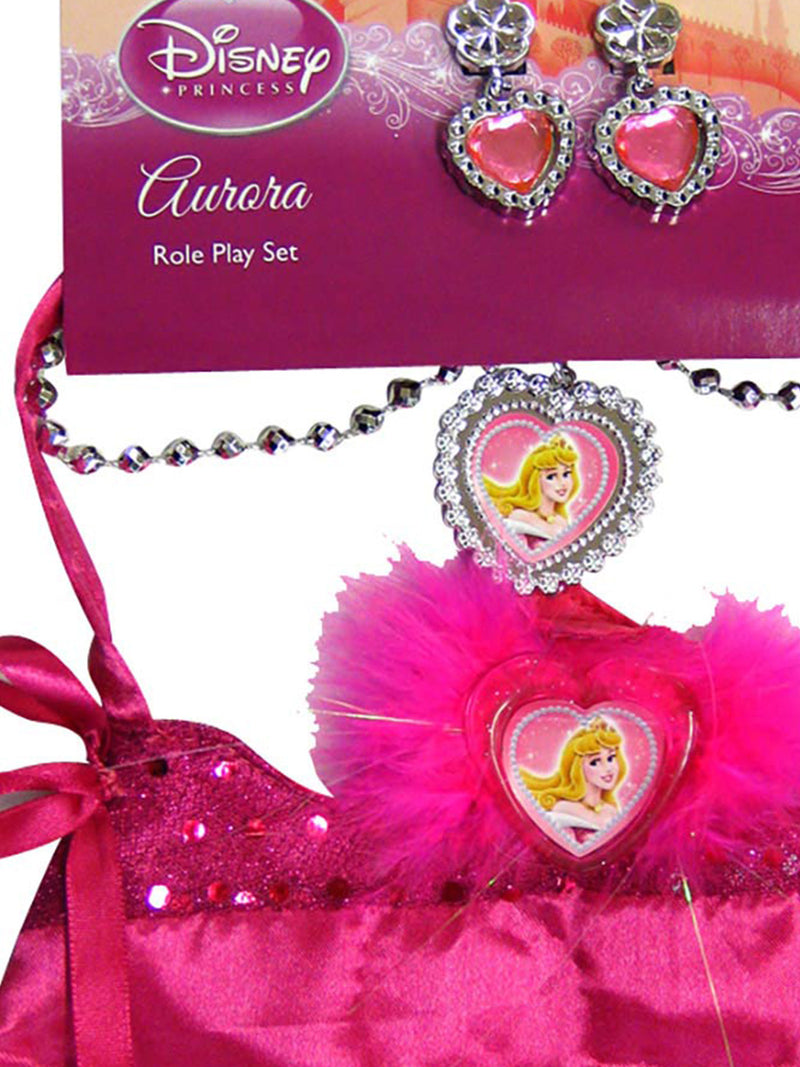 Sleeping Beauty Bag And Jewellery Set Girls Pink -2