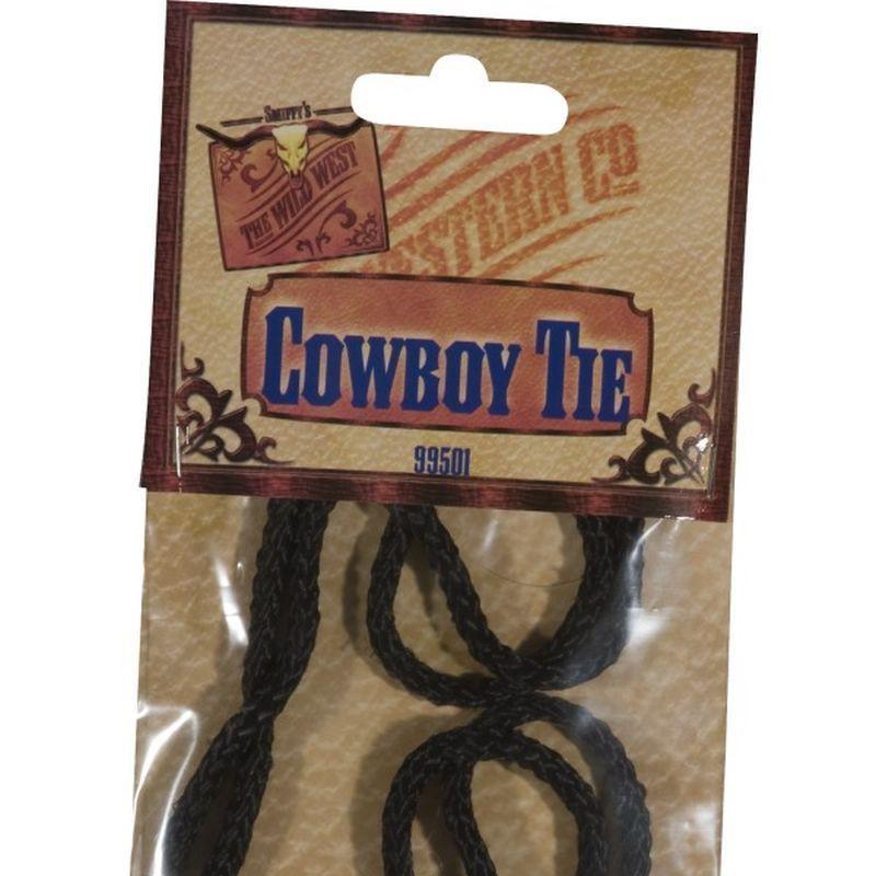 Bootlace Tie - One Size Mens Black