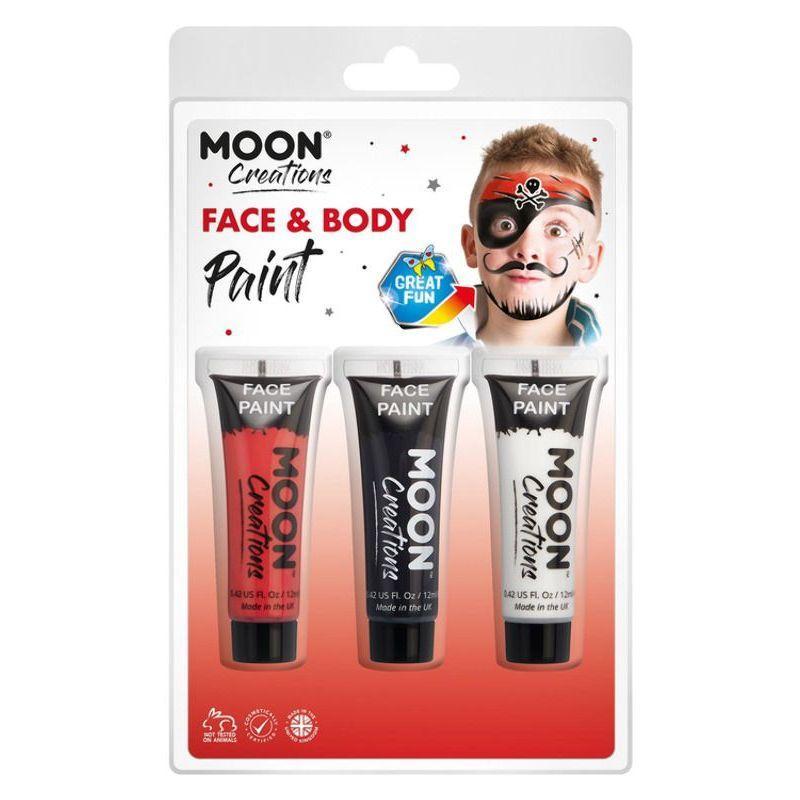 Moon Creations Face & Body Paint Unisex White -1