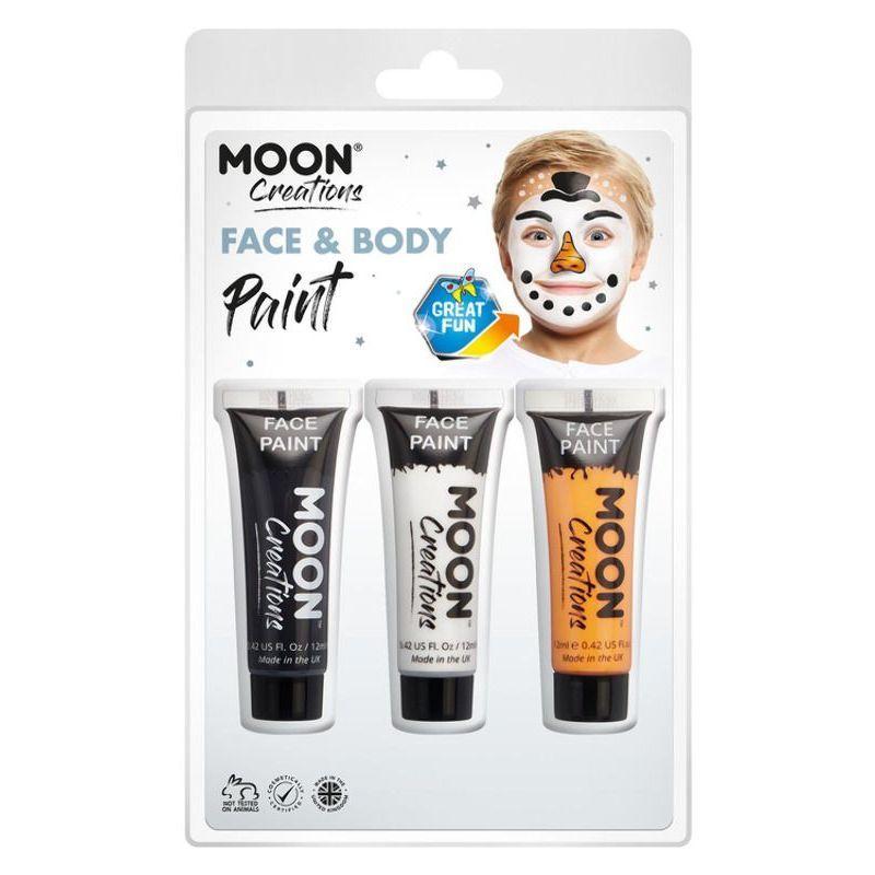Moon Creations Face & Body Paint Unisex White -1