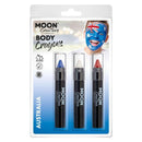Moon Creations Body Crayons Unisex White -1