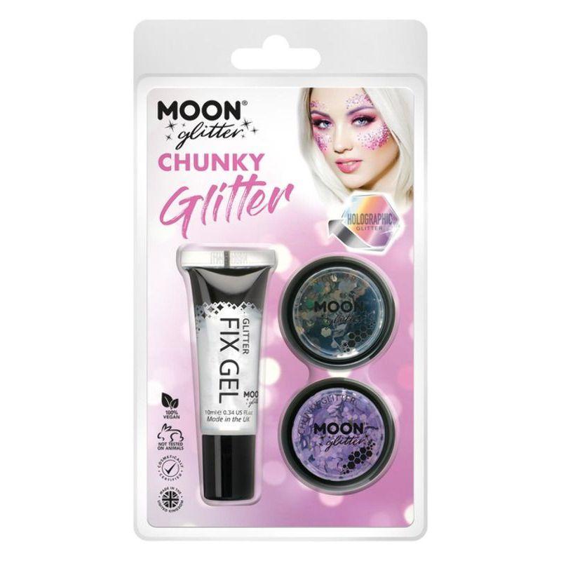 Moon Glitter Holographic Chunky G04724 Costume Make Up
