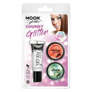 Moon Glitter Iridescent Chunky G06223 Costume Make Up