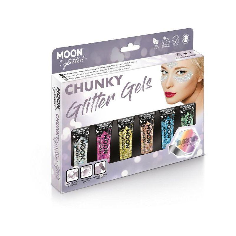 Moon Glitter Holographic Chunky Glitter Gel Assor Unisex -1