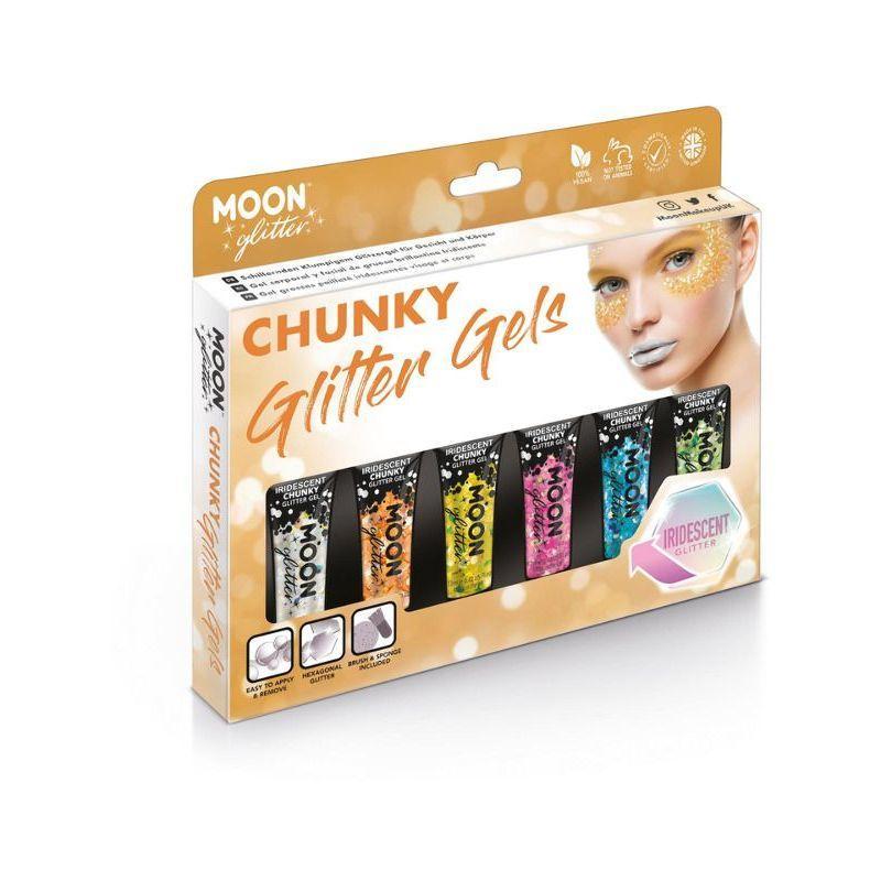 Moon Glitter Iridescent Chunky Glitter Gel Asso Unisex -1