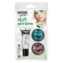 Moon Glitter Mystic Bio Chunky Mixed Colours Clamshell, 3g - Fix Gel Two Set Costume Make Up