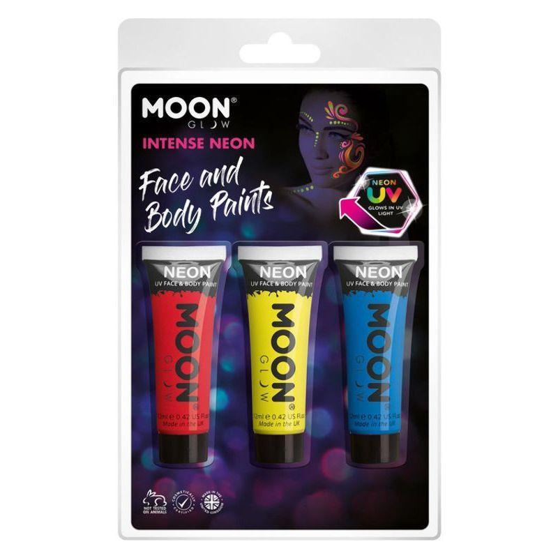 Moon Glow Intense Neon Uv Face Paint Red Unisex