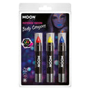 Moon Glow Intense Neon UV Body Crayons M34677 Costume Make Up