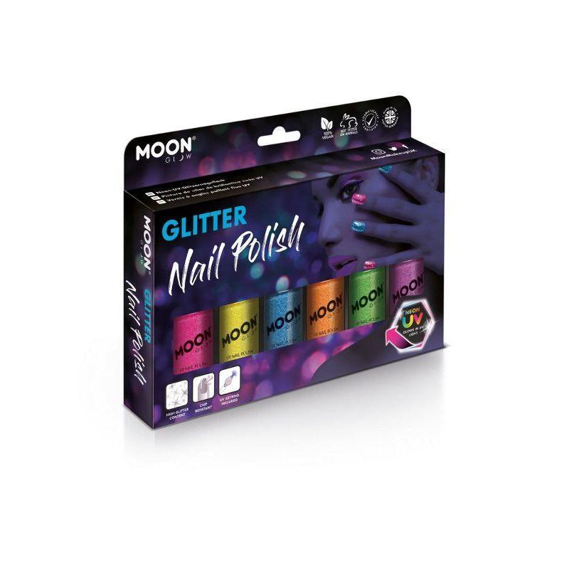Moon Glow Neon Uv Glitter Nail Polish Assorted Unisex -1