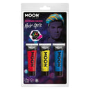 Moon Glow Intense Neon UV Hair Gel M36091 Costume Make Up