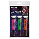 Moon Glow Intense Neon UV Hair Streaks M36589 Costume Make Up