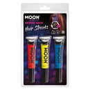 Moon Glow Intense Neon UV Hair Streaks M36596 Costume Make Up